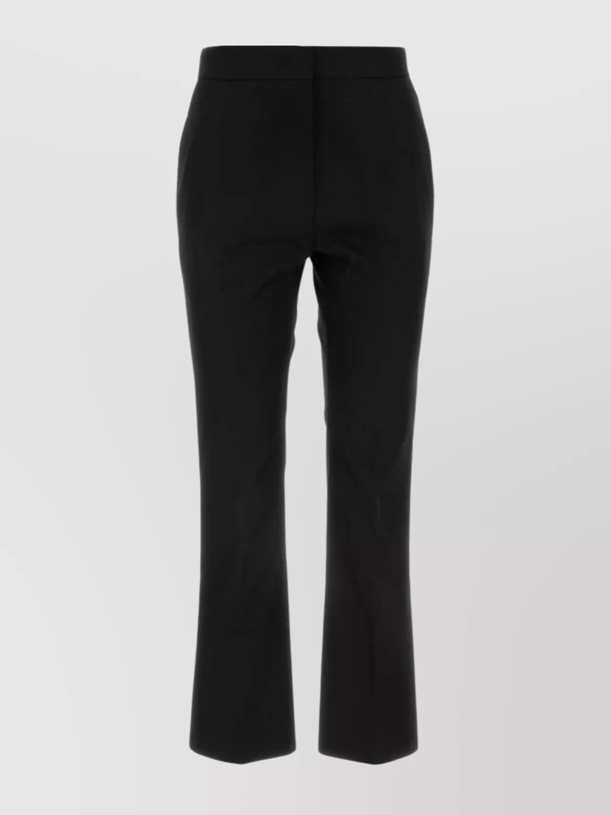 Jil Sander Cotton Pant With Back Pockets And Waistband In Black