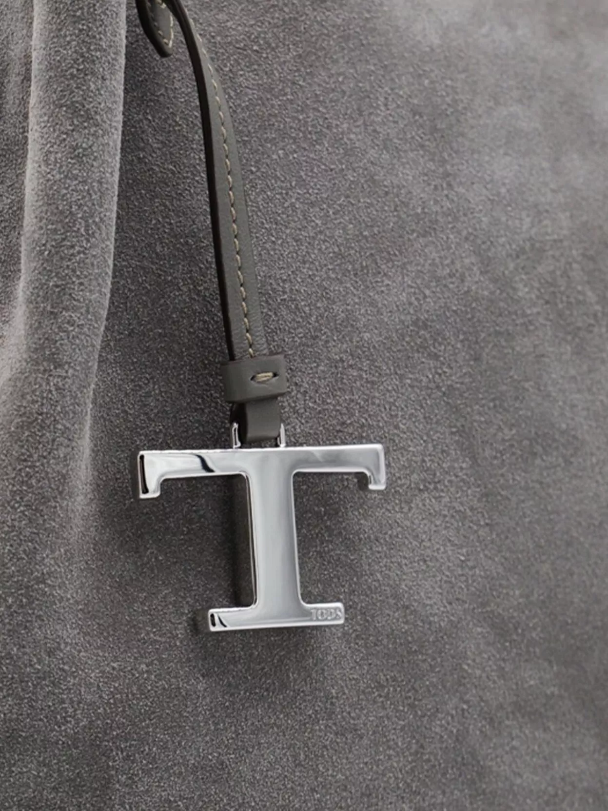 Tod's Tote Bag With Side Ties And Suede Finish