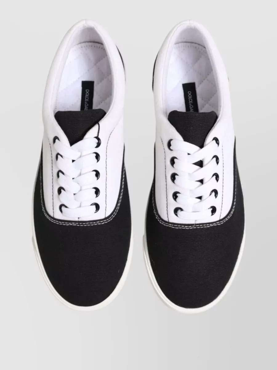 Dolce&Gabbana Cotton Canvas Low-Top Sneakers