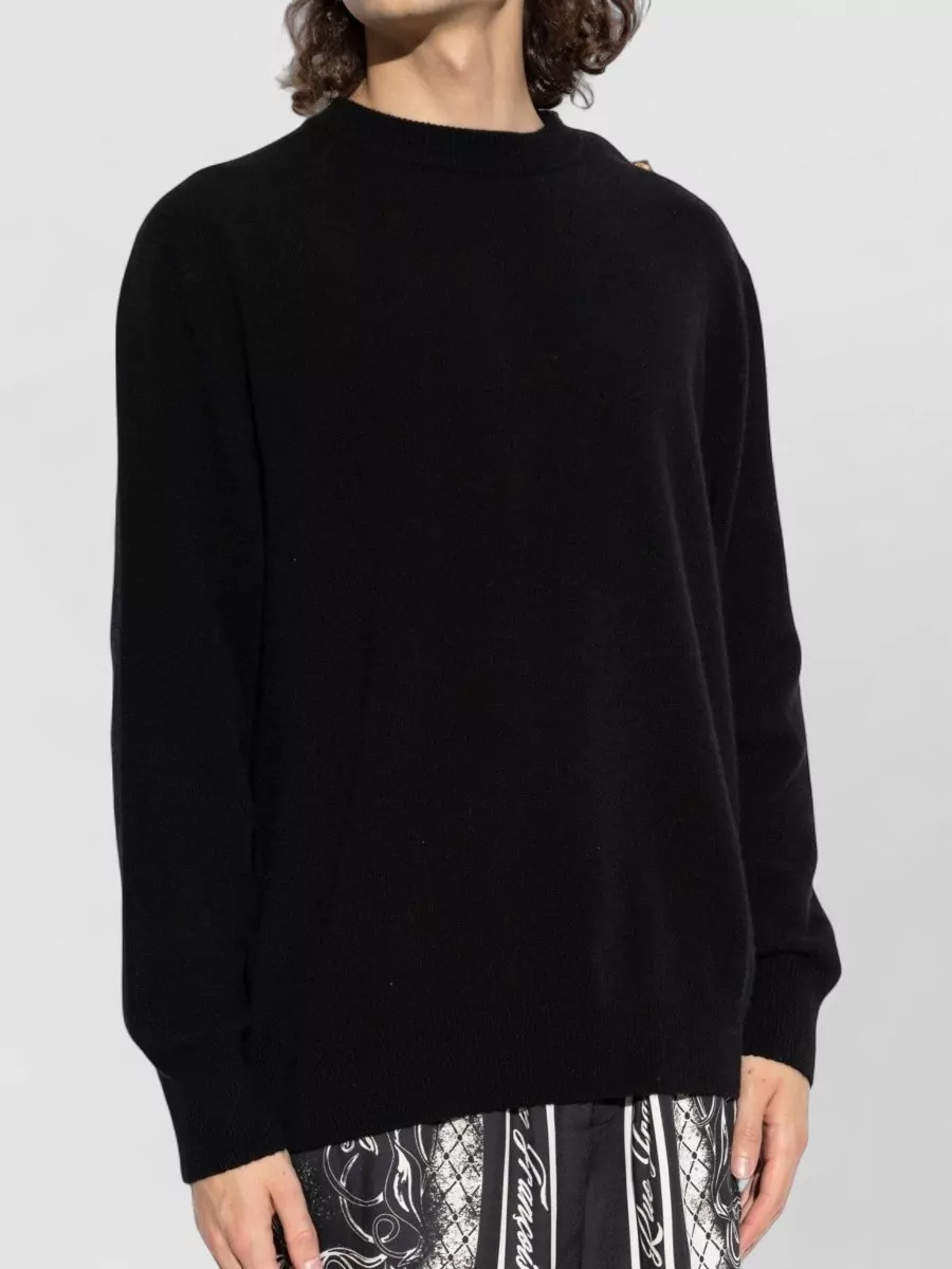 Balmain Cashmere Virgin Wool Crewneck T-Shirt