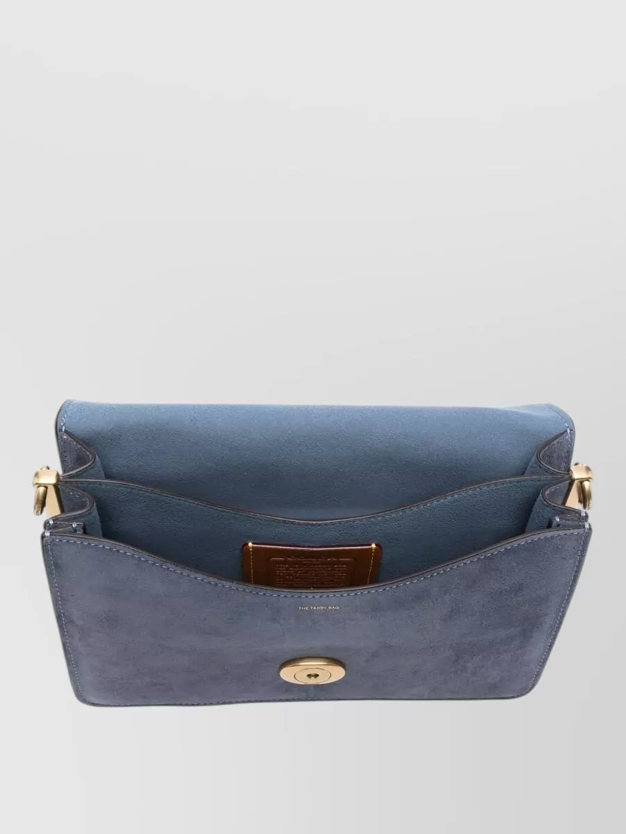 Coach Tabby Shoulder Bag Suede Leather Straps