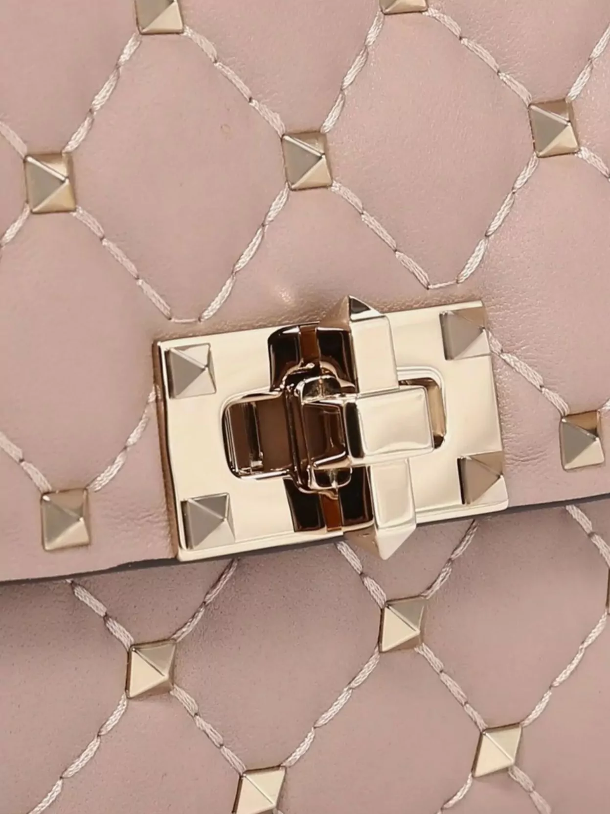 Valentino Garavani Quilted Leather Shoulder Bag Featuring Studs