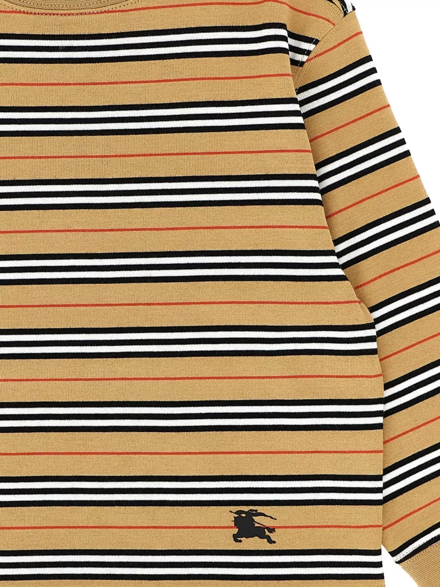 Burberry Striped cotton long-sleeve jumper