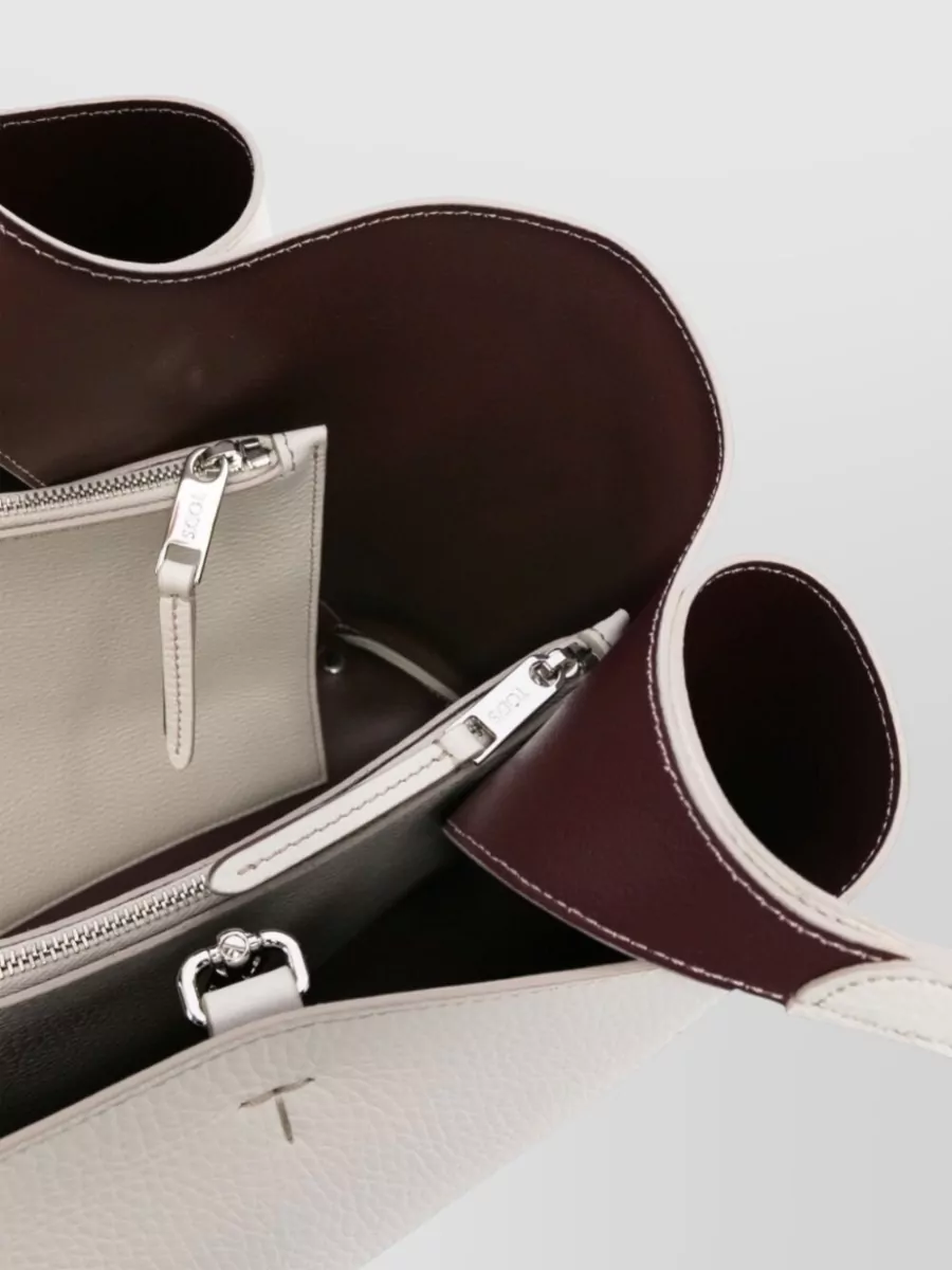 Tod's Medium Leather Tote Bag Dual Handles