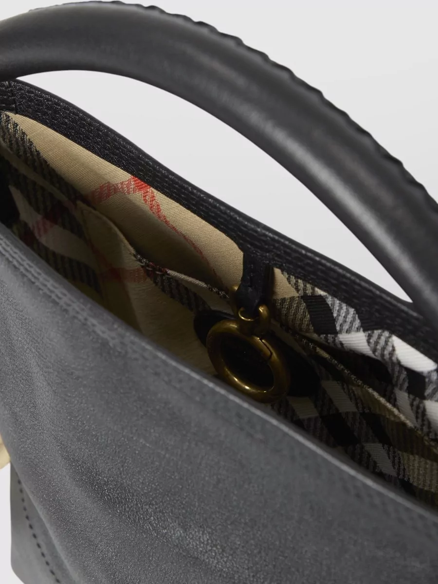 Burberry B Clip Mini Leather Bucket Bag