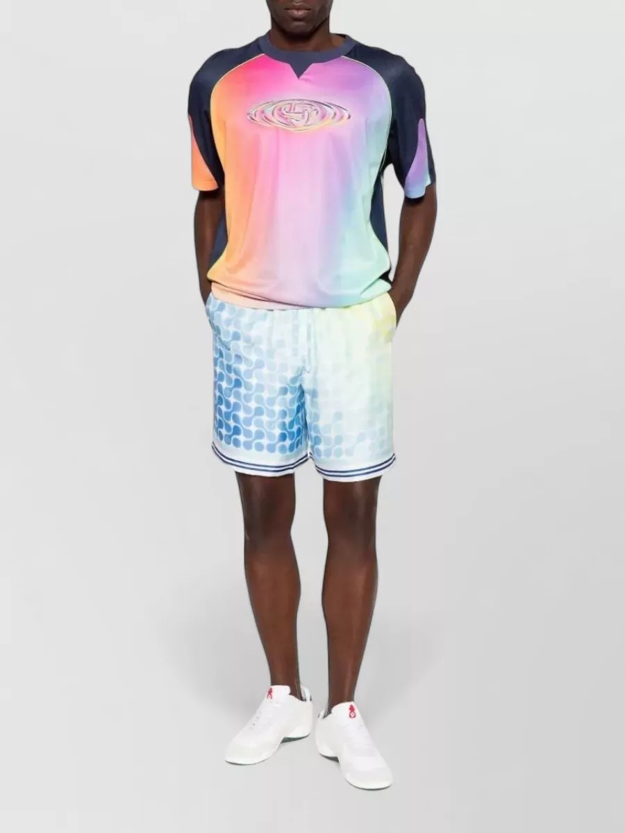 Casablanca Silk Printed Deck Shorts