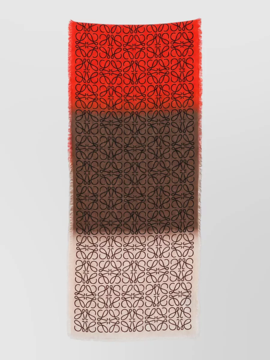 Loewe wool silk cashmere scarf