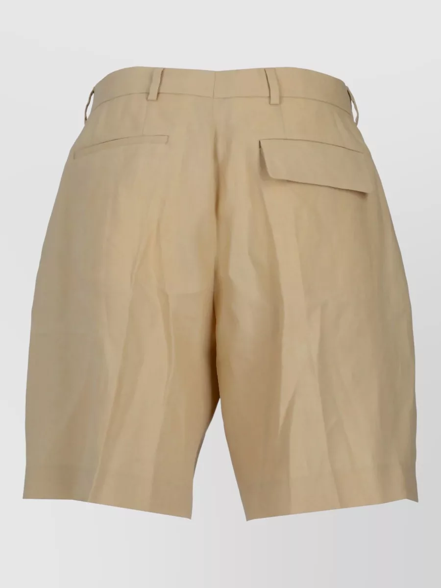 Paul Smith Linen Straight-Leg Shorts