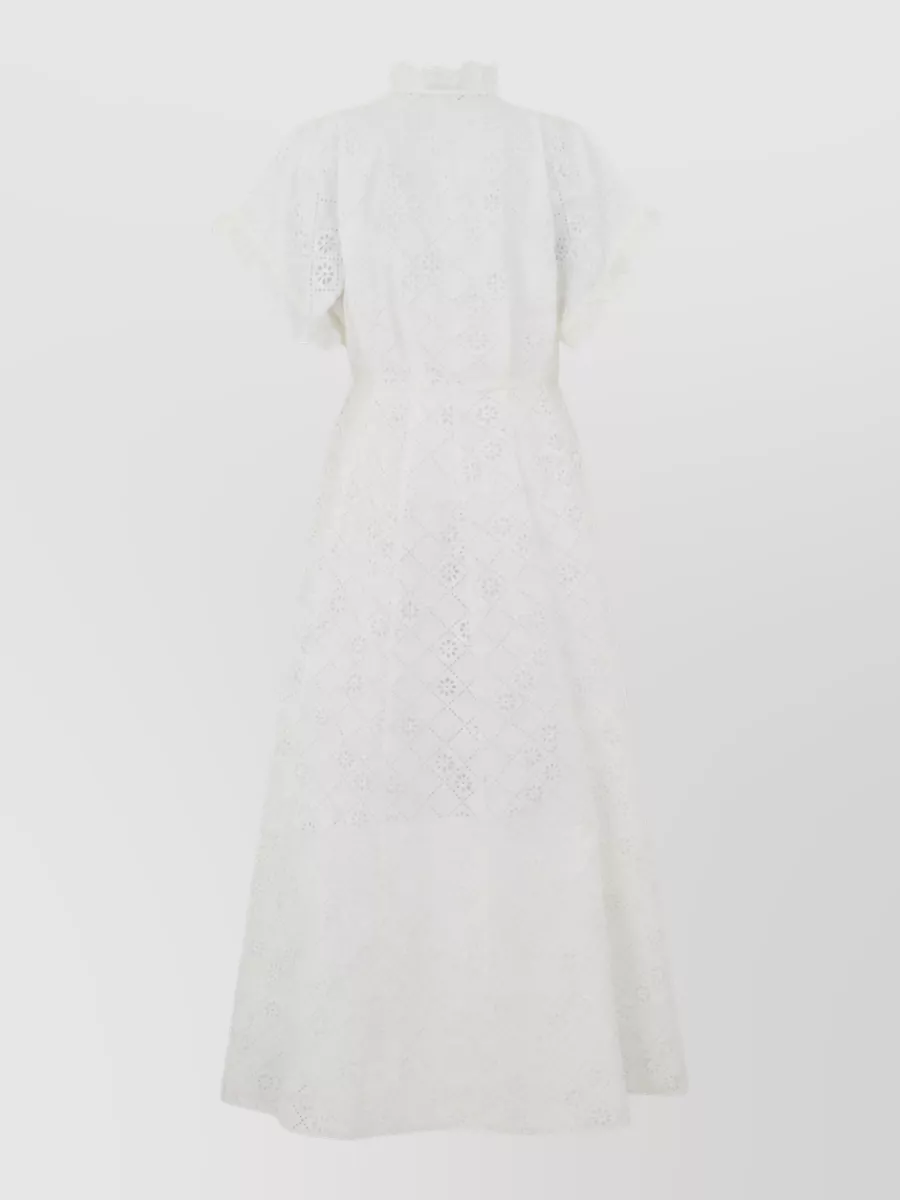 Alberta Ferretti Lace Beach Cover-Up Dress