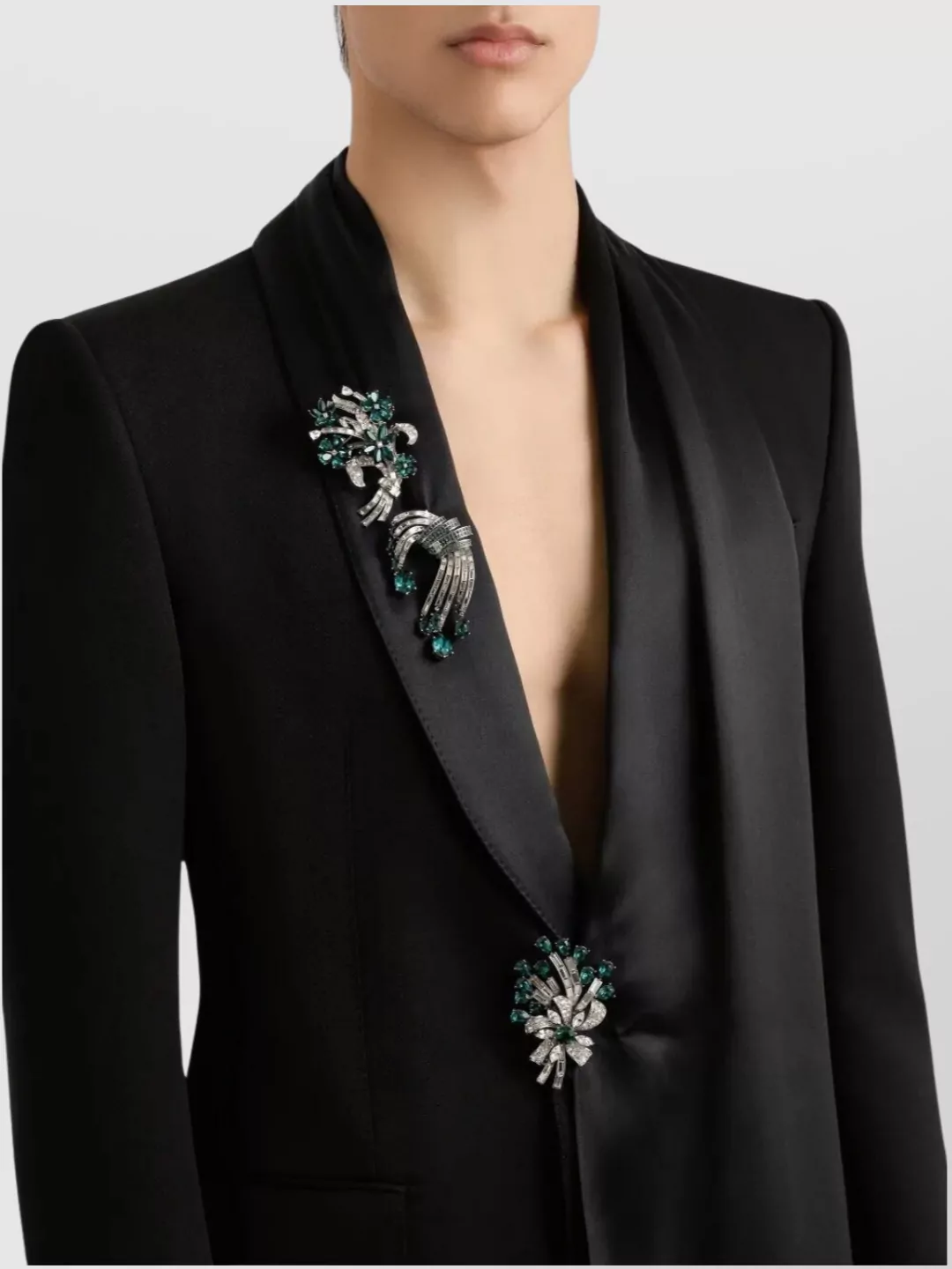 Dolce&Gabbana Shawl Lapel Single Breasted Satin Jacket