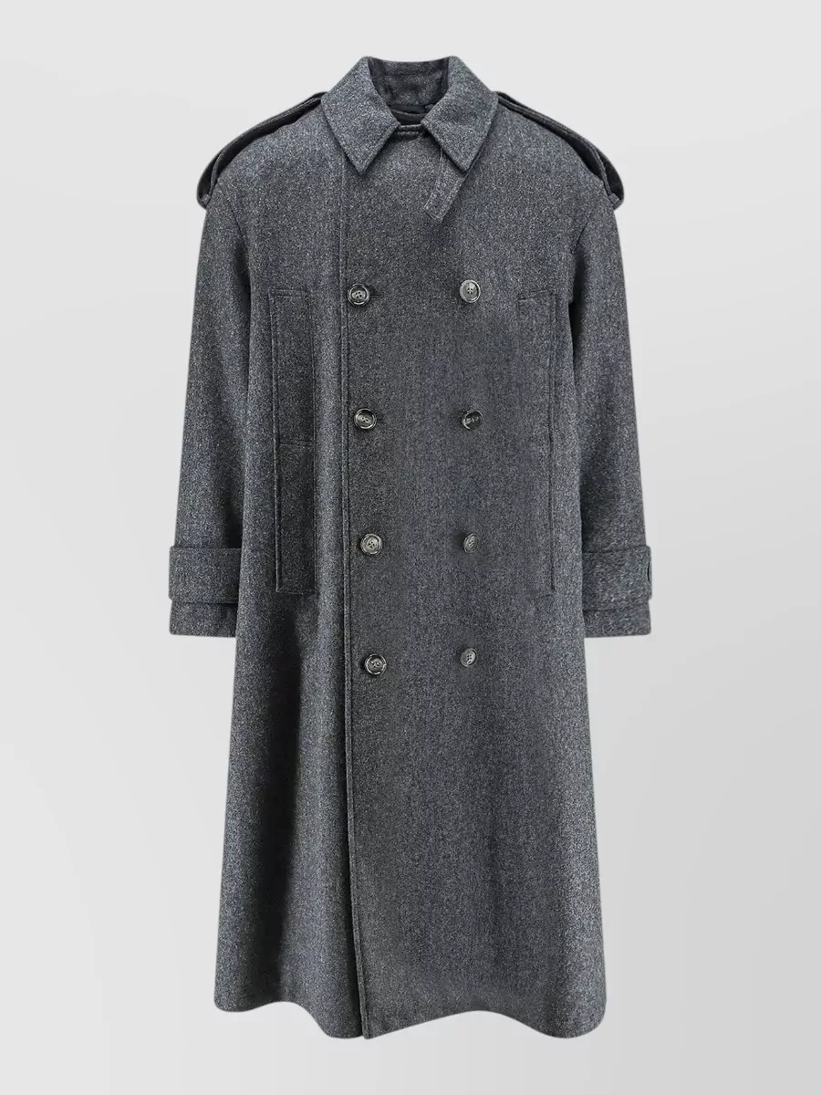 Ami Paris virgin wool double-breasted coat