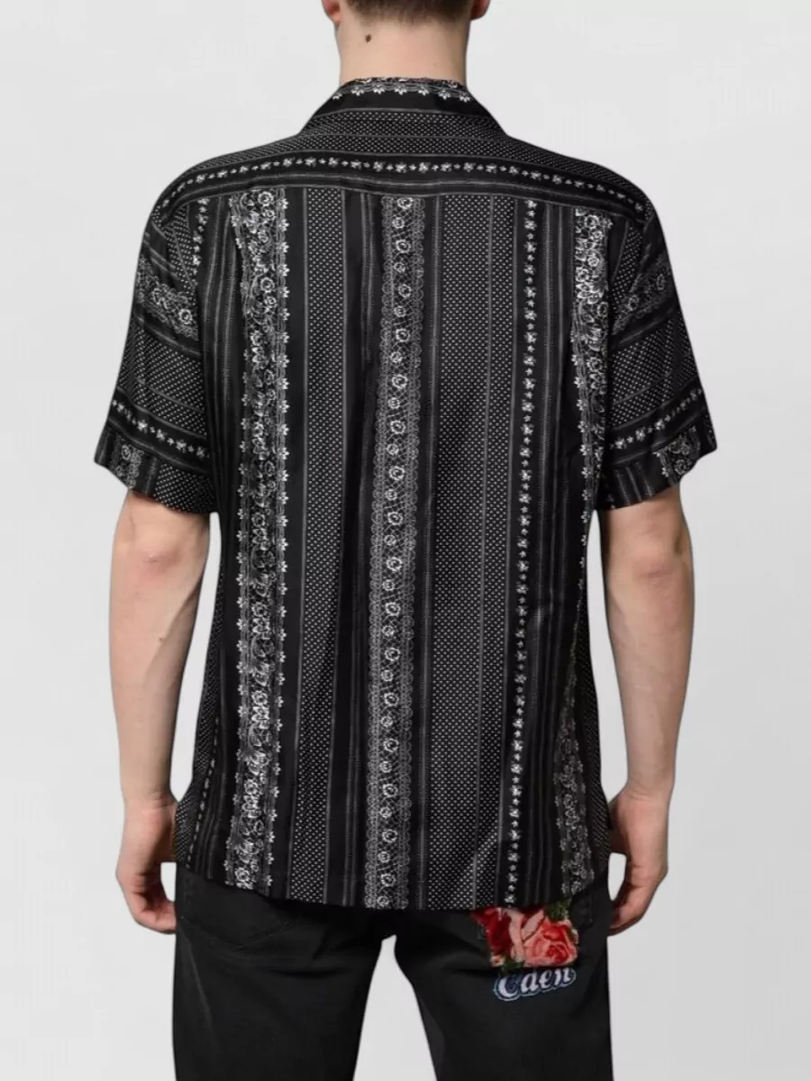 Dolce&Gabbana Silk Floral Print Short-Sleeve Shirt