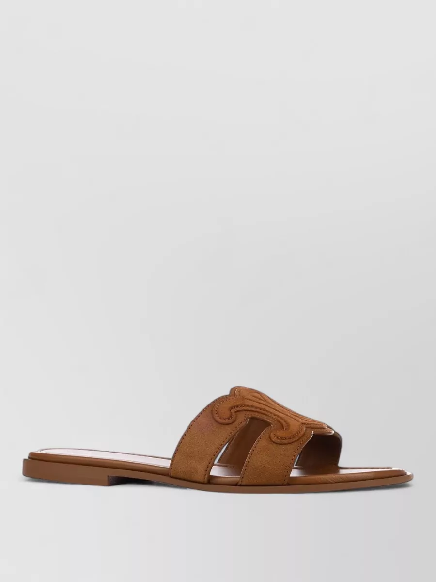 Celine leather mule slides