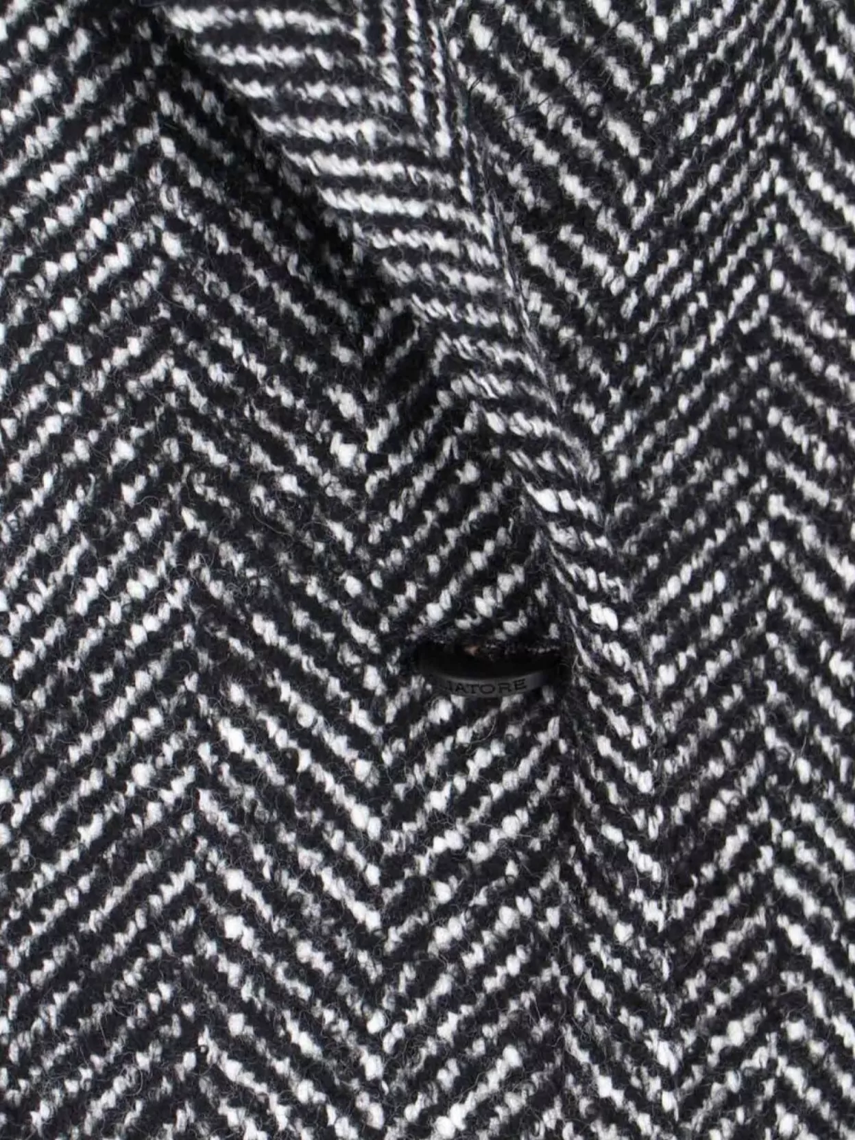 Tagliatore Herringbone Pattern Long Length Jacket In Gray