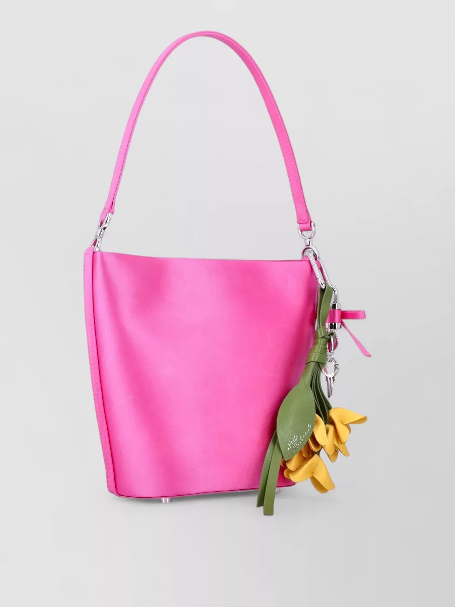 Self-Portrait The Bow Satin Shoulder Bag