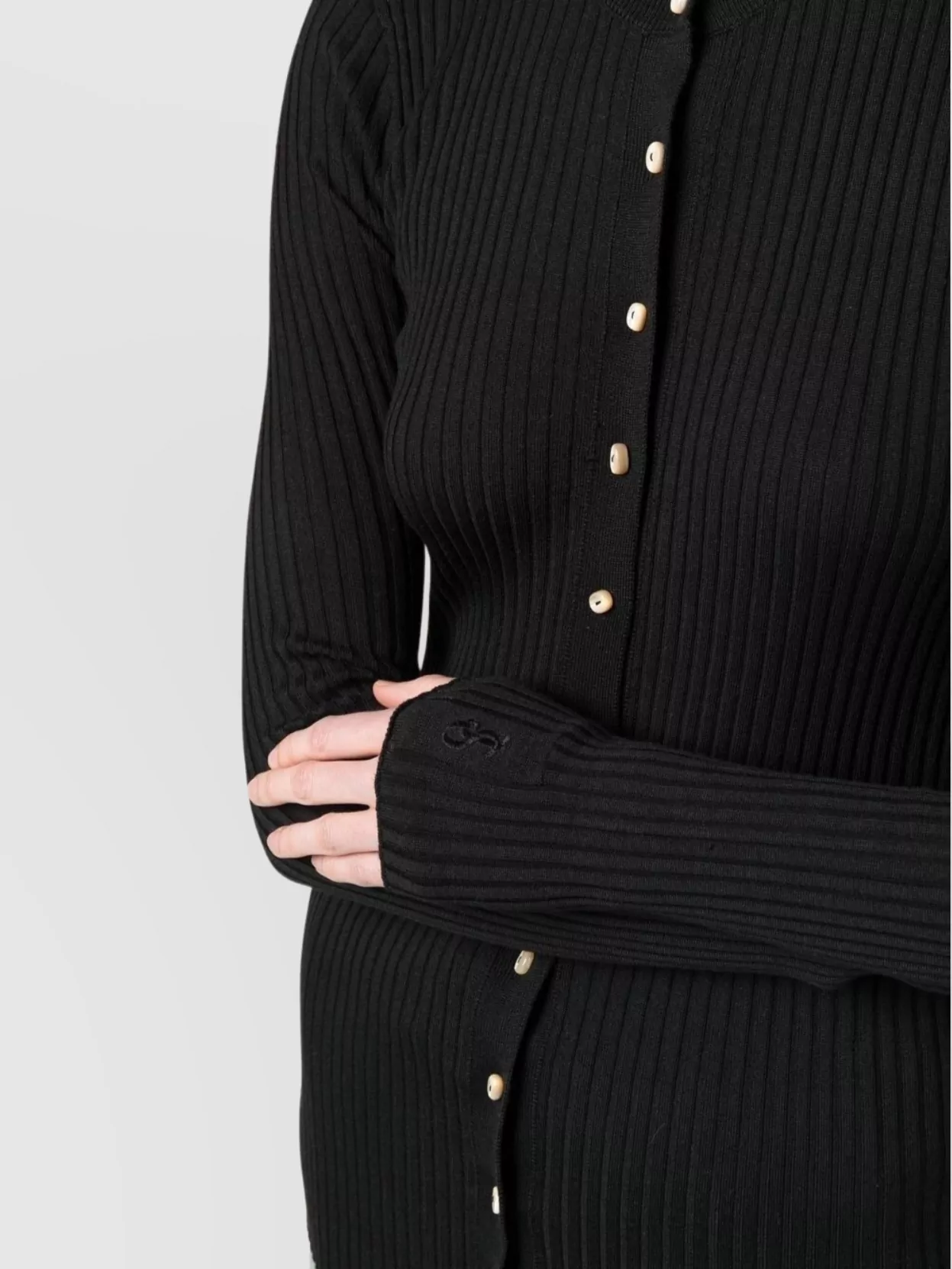 Jil Sander Knitwear Crew Neck Ribbed Texture Long Sleeves