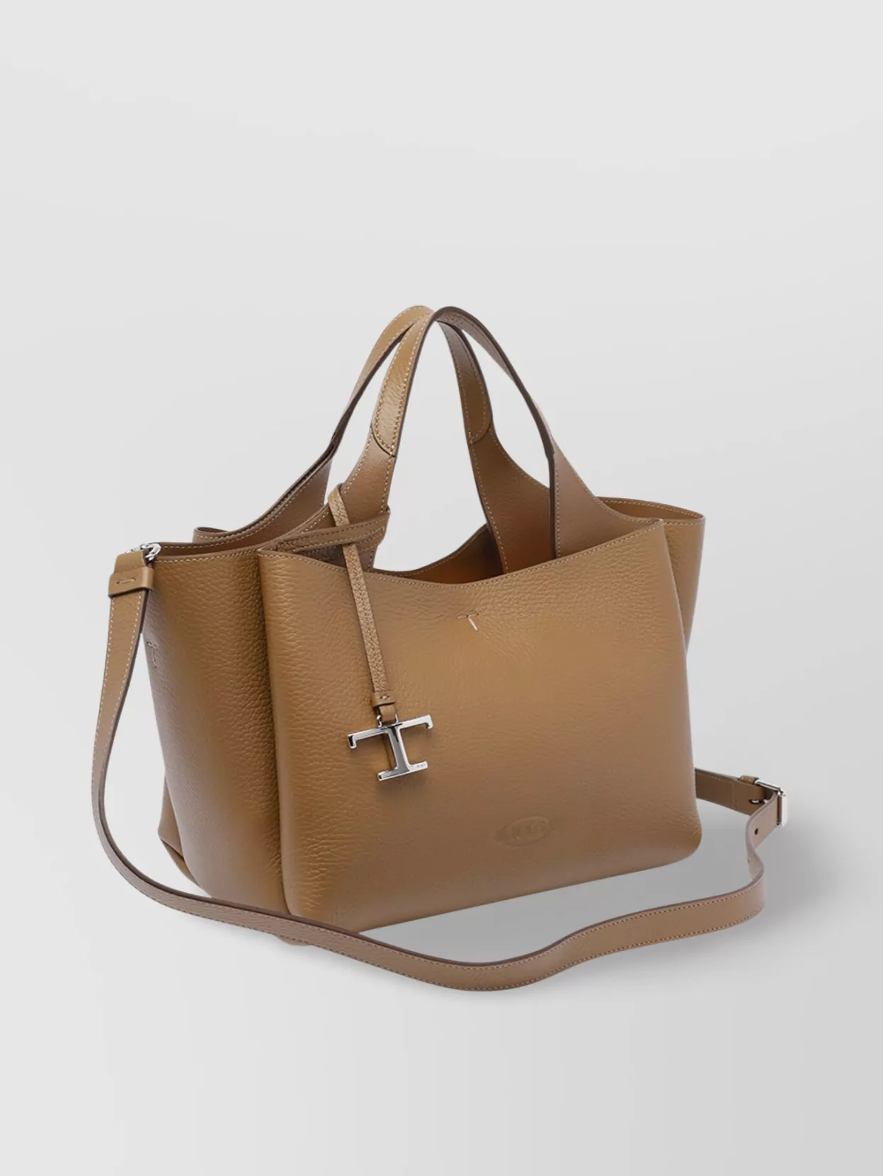 Tod's Handbag With Textured Finish And Metal Hardware