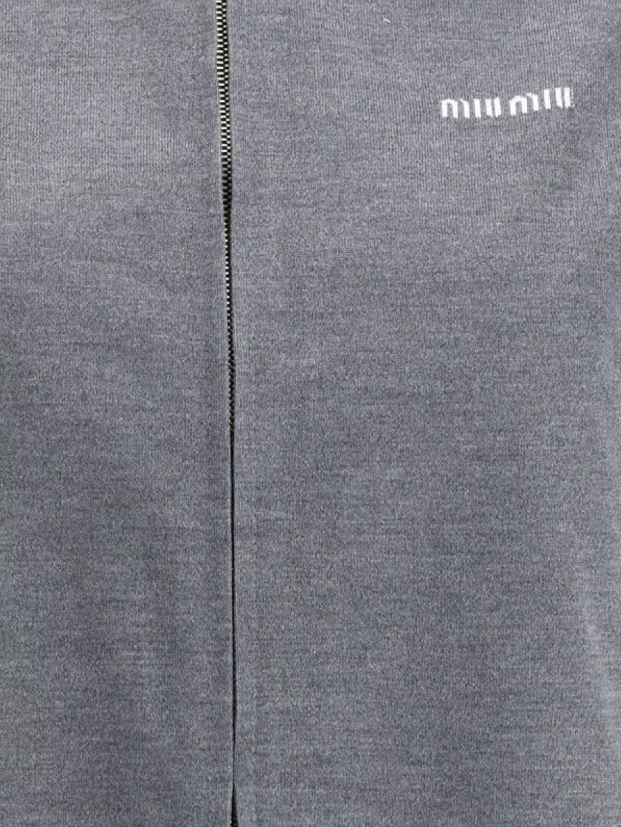 Miu Miu Jacket Zippered Frayed Edges