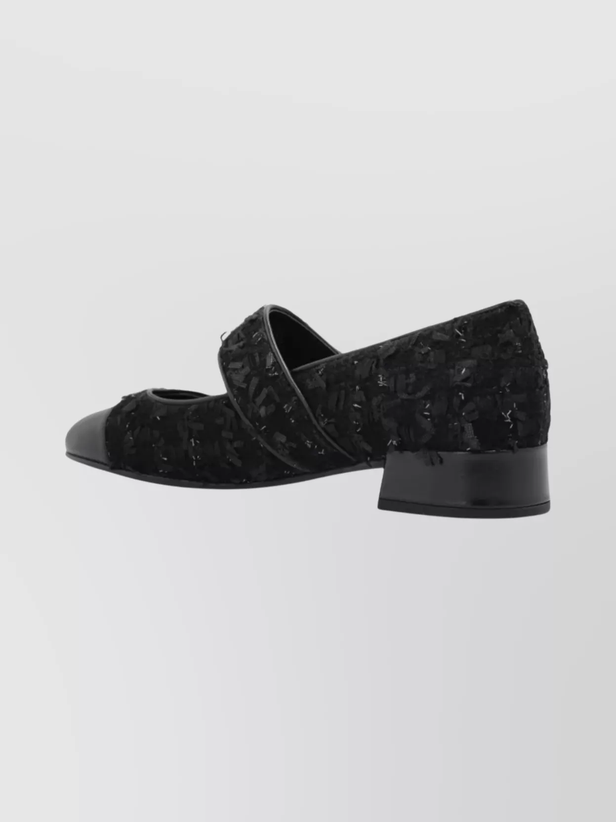 Tory Burch Mary Jane Ballet Shoes With Block Heel In Black