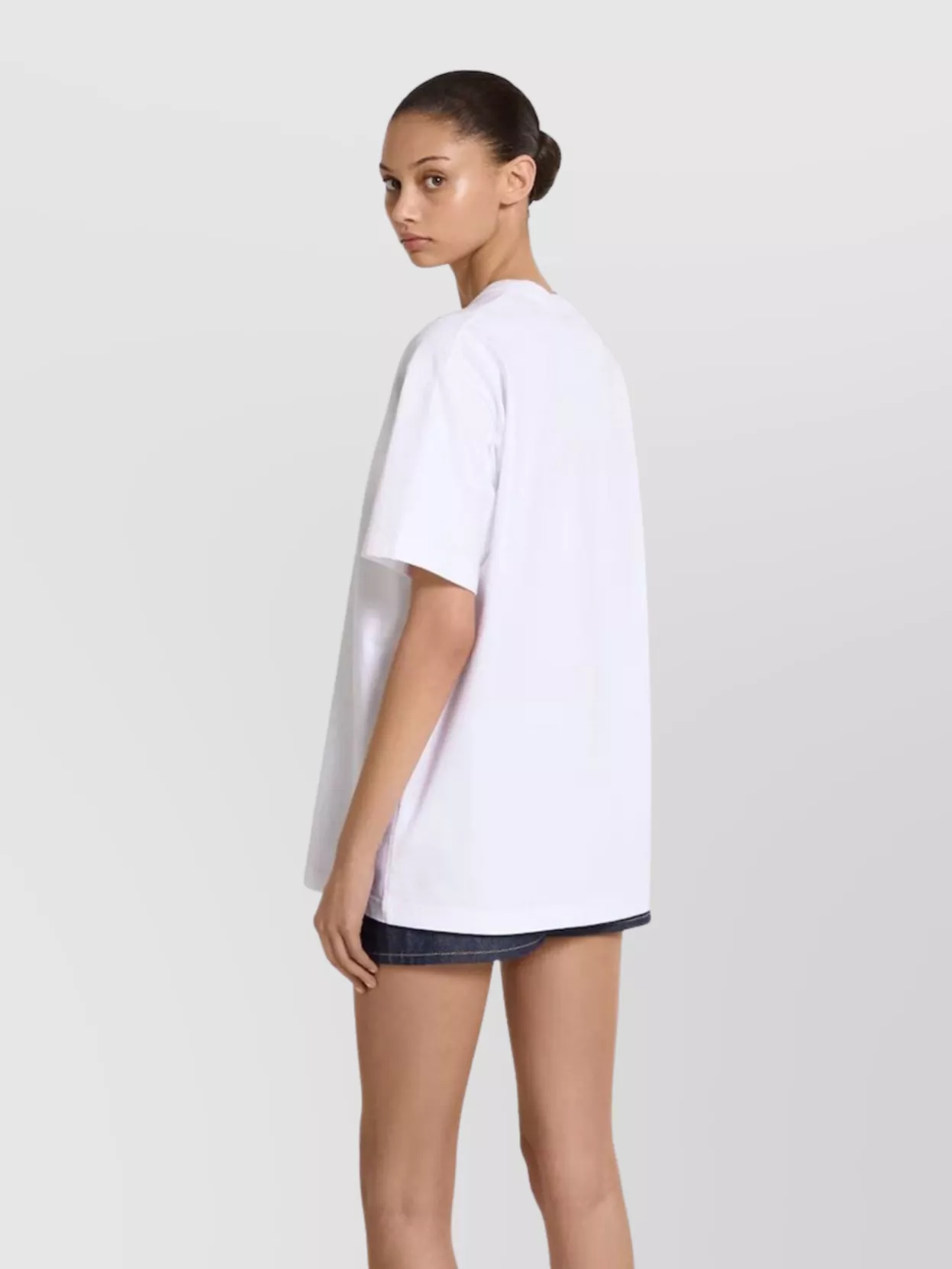 Gucci Women Logo Cotton T-shirt In White