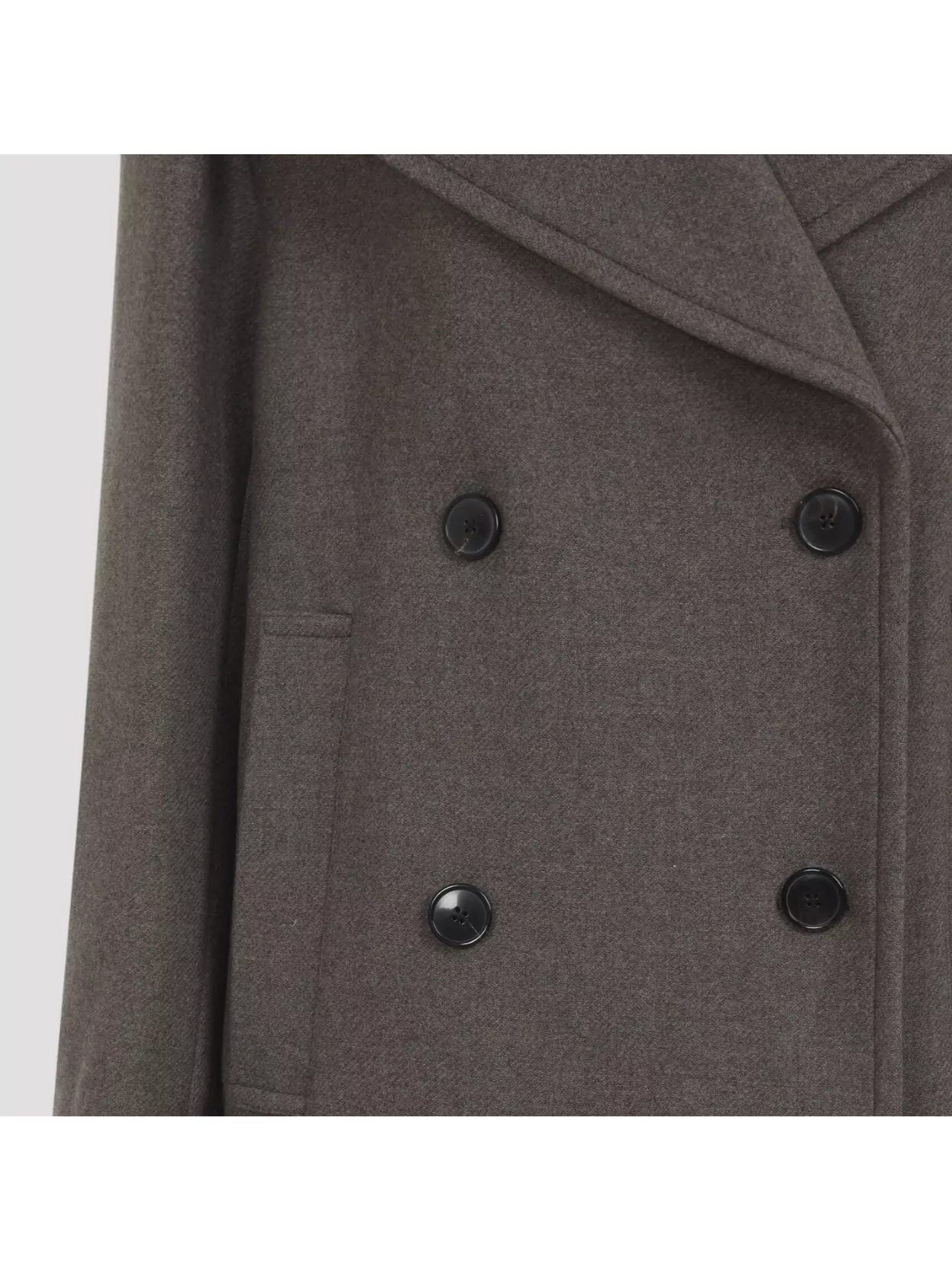 Dries Van Noten Raquel Coat Double-breasted Back Vent In Gray