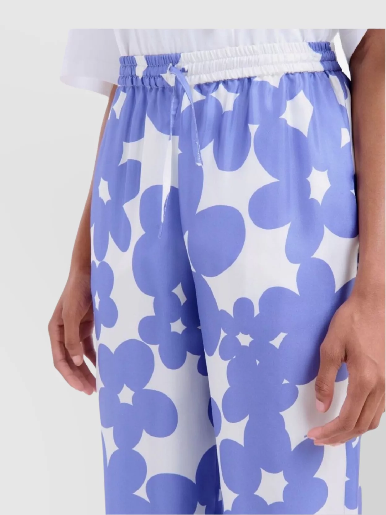 Marni Floral Trousers In Purple