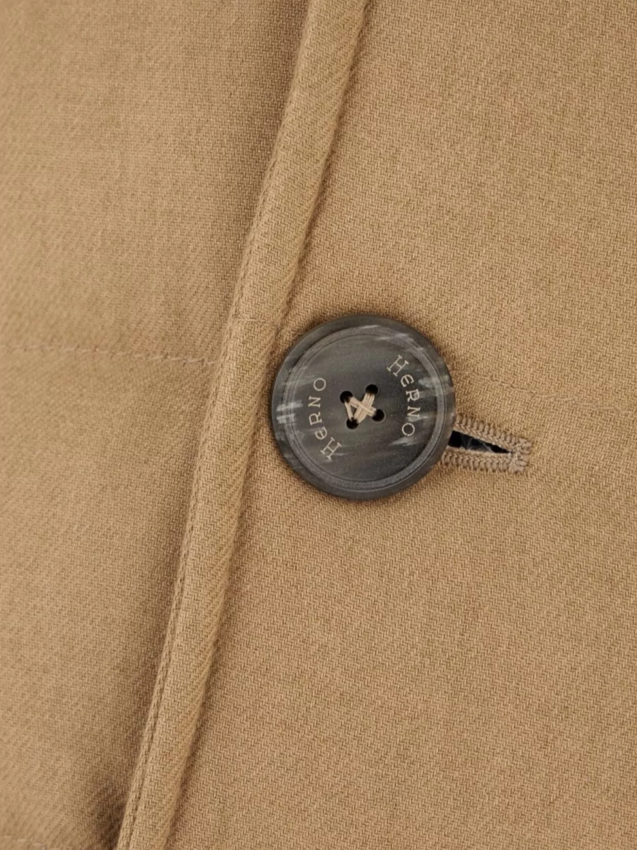 Herno Buttoned Double-Breasted Notched Lapel Padded Coat