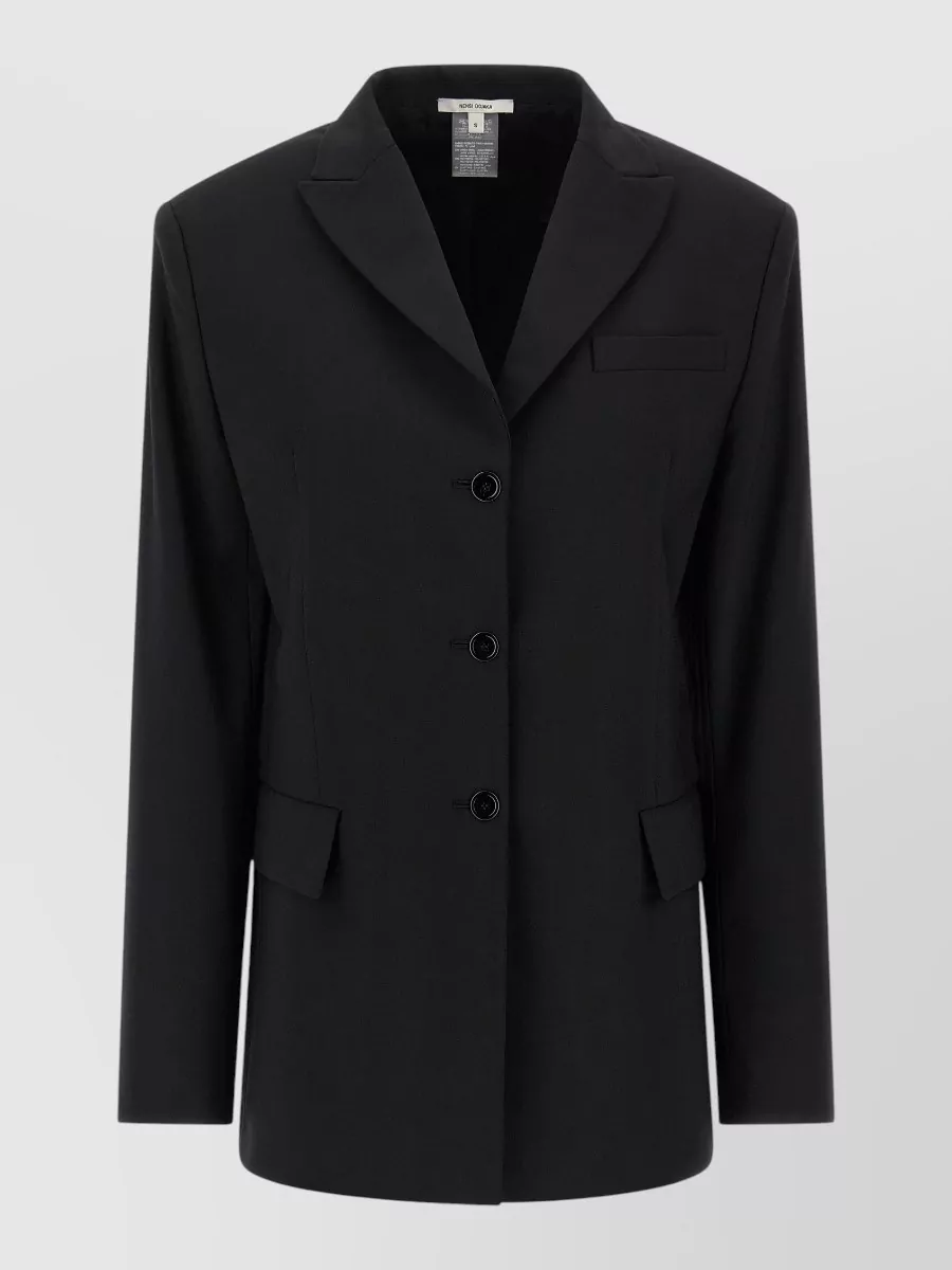 Nensi Dojaka single-breasted belted blazer