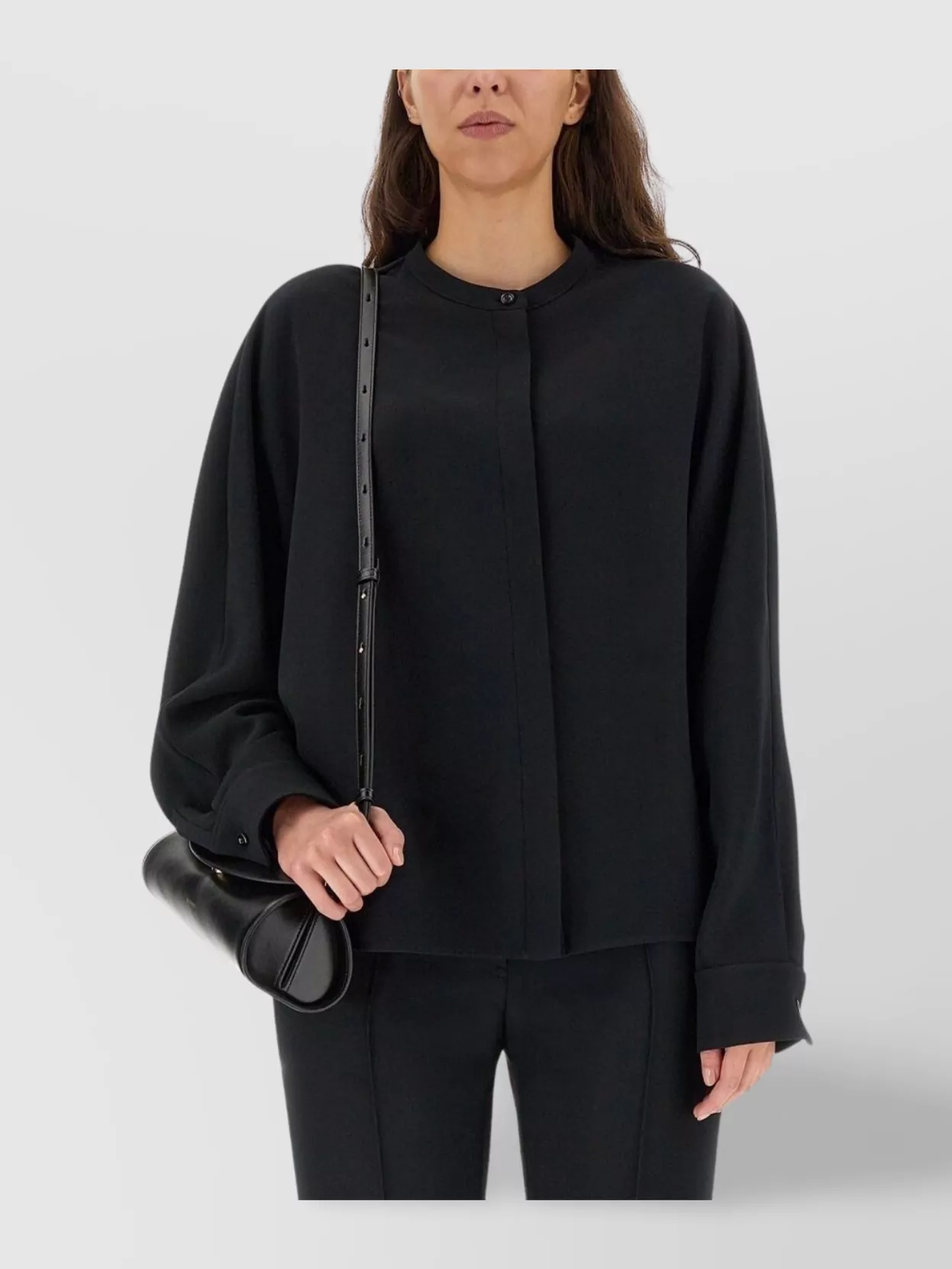 Jil Sander Relaxed-fit Viscose Blend Shirt With Button Closure