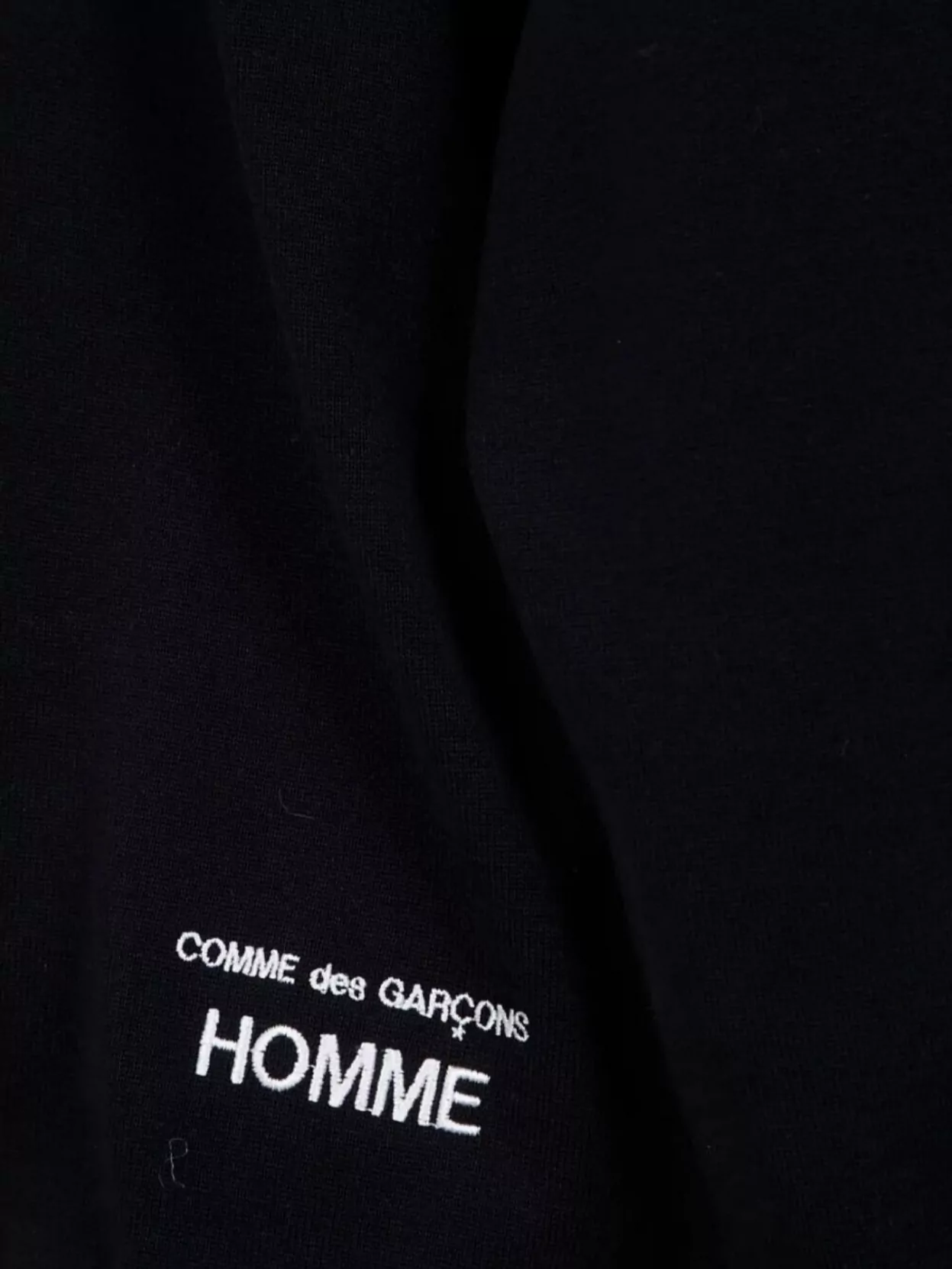 Comme Des Garçons Homme Drawstring Ribbed Cuffs Hem Pullover