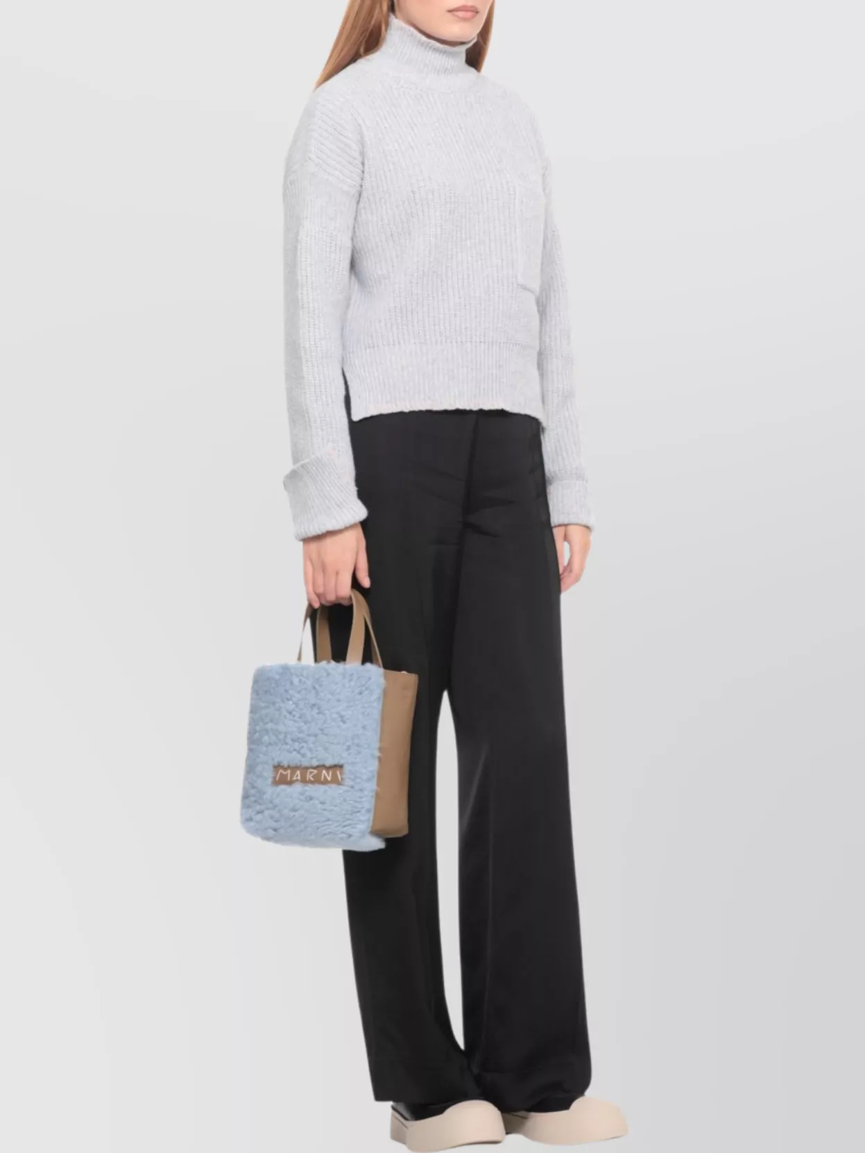 Marni Soft Texture Shoulder Bag And Handles