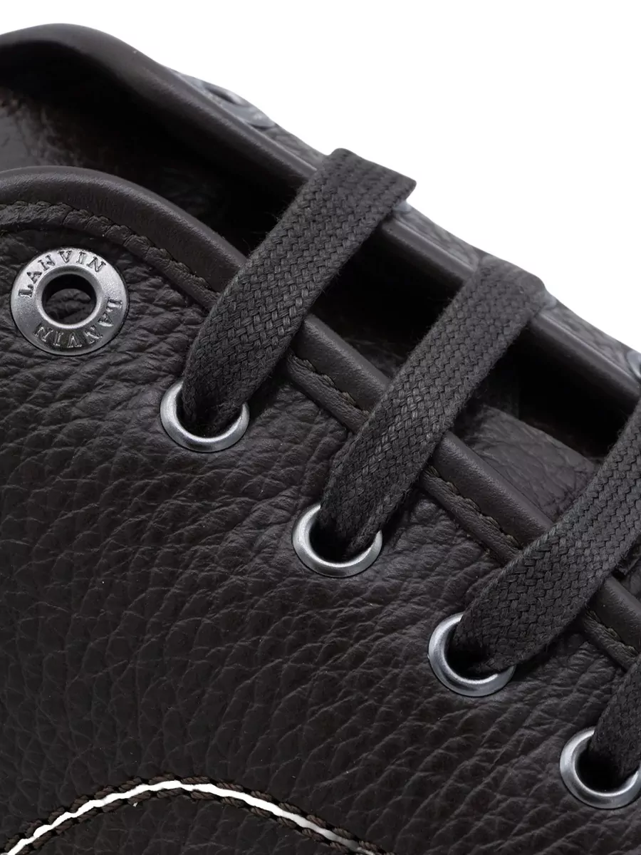 Lanvin Leather Lace-Up Sneakers