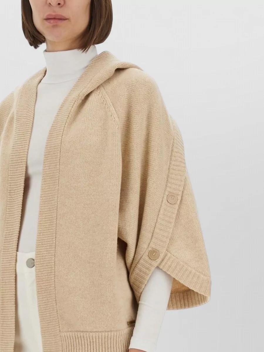Max Mara Cashmere Wool Relaxed-Fit Poncho