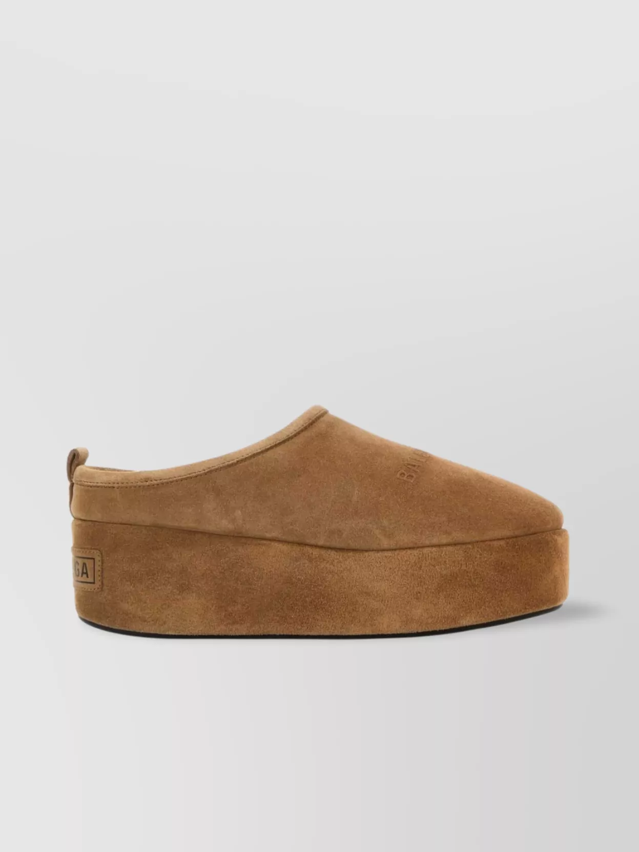 Balenciaga Suede Slippers Soft Platform Sole