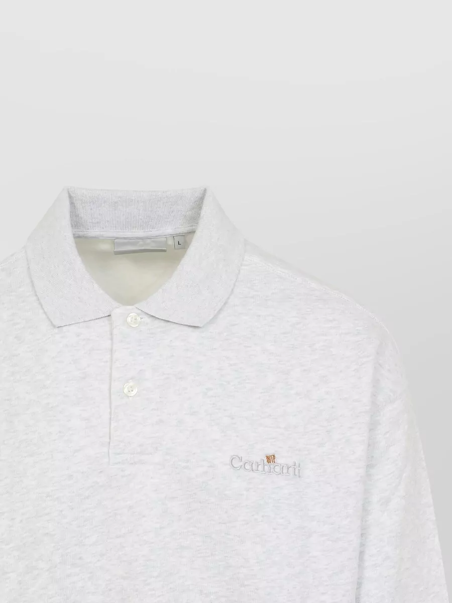 Carhartt Wip Cotton Long-Sleeve Polo Sweater