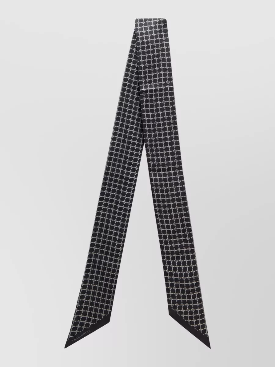 Tagliatore silk geometric-print tie