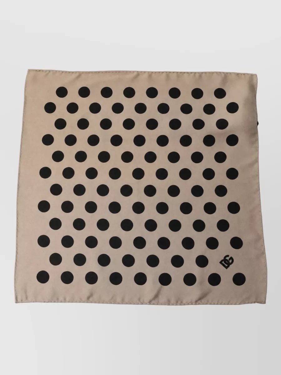 Dolce&Gabbana silk polka dot square scarf
