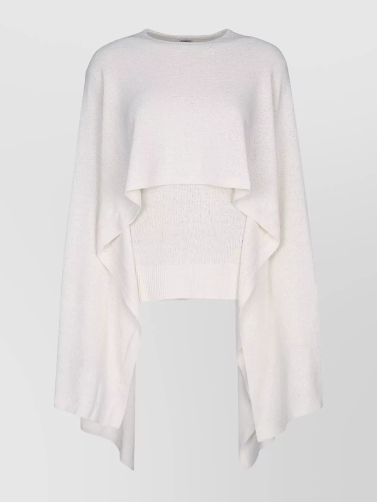 Totême Draped Knit Cape Long Sleeves