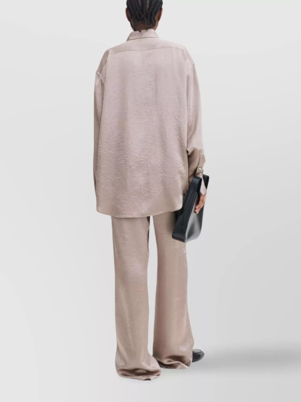 Filippa K Crinkled Long-sleeves Shirt Oversized Collar