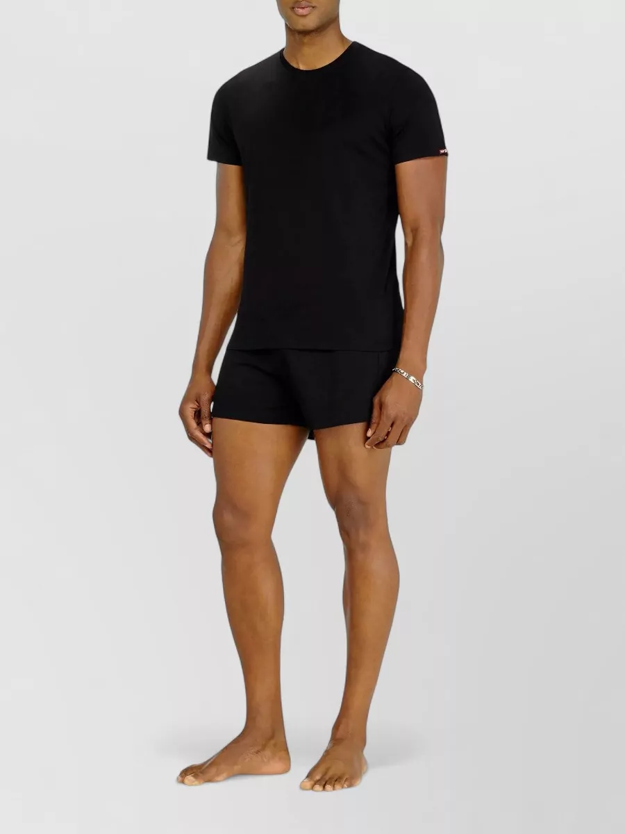 Diesel Cotton Crew Neck Short-Sleeve Loungewear T-Shirts 3-Pack