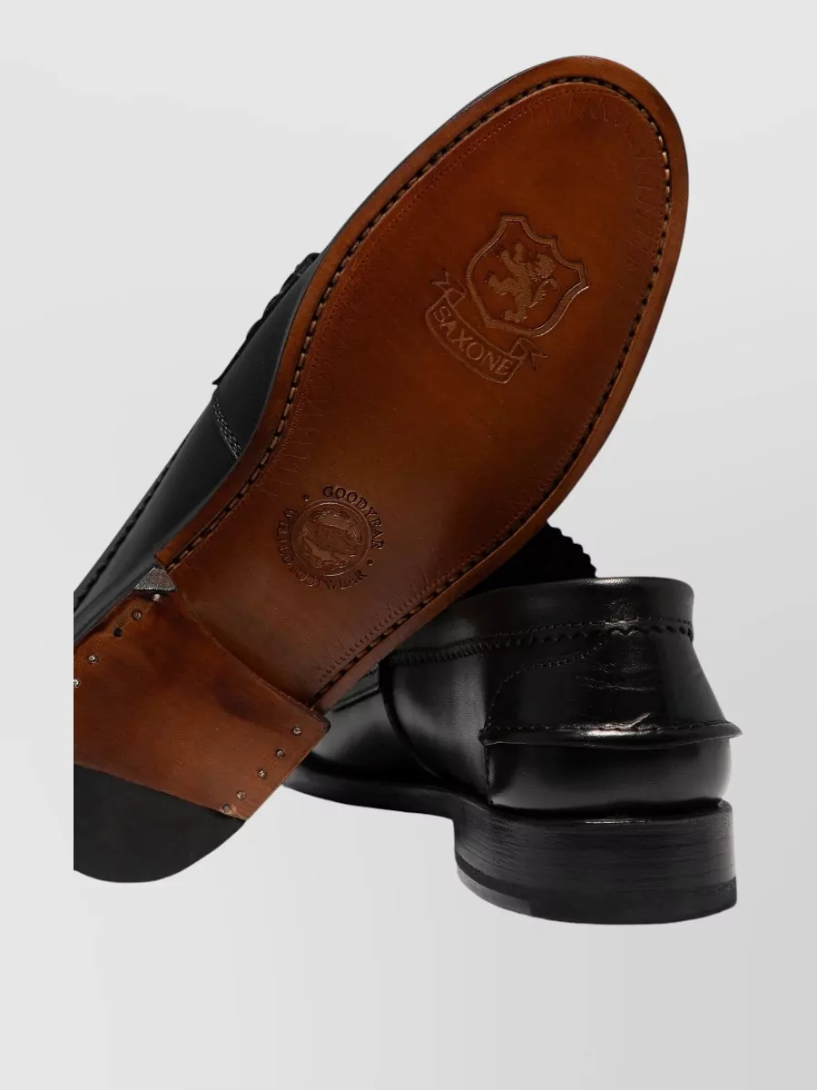 Saxone Of Scotland Leather Loafers