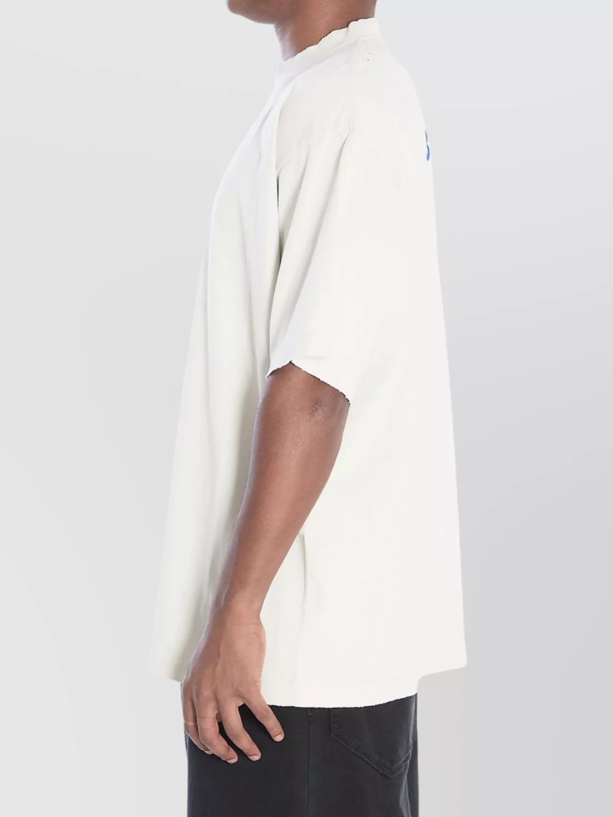 Balenciaga Oversized Distressed Cotton T-Shirt
