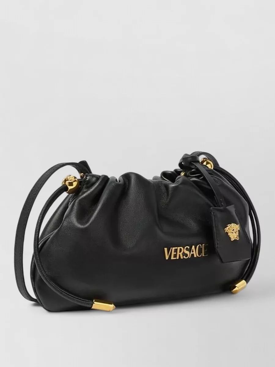 Versace Lamb Leather Minibag Gold Tone Hardware
