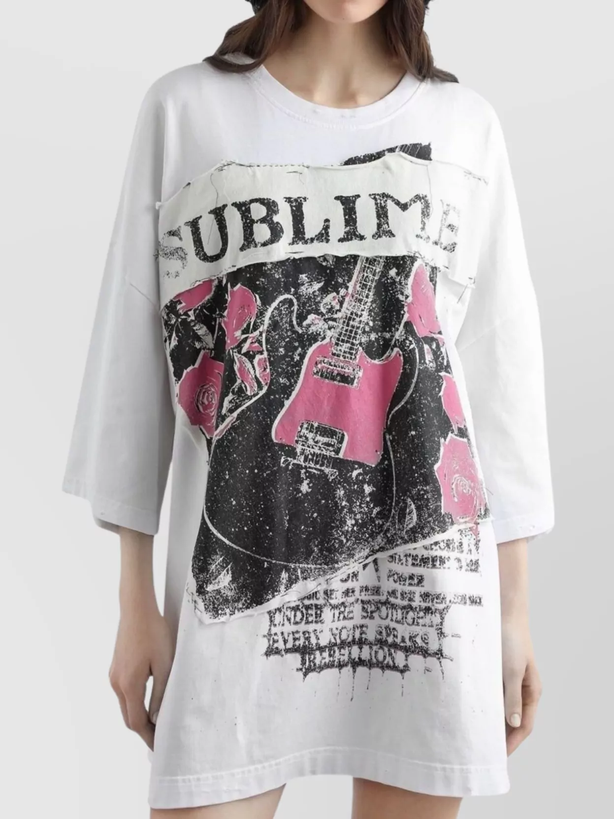 Dolce&Gabbana Oversized Graphic Print Short Sleeve Top