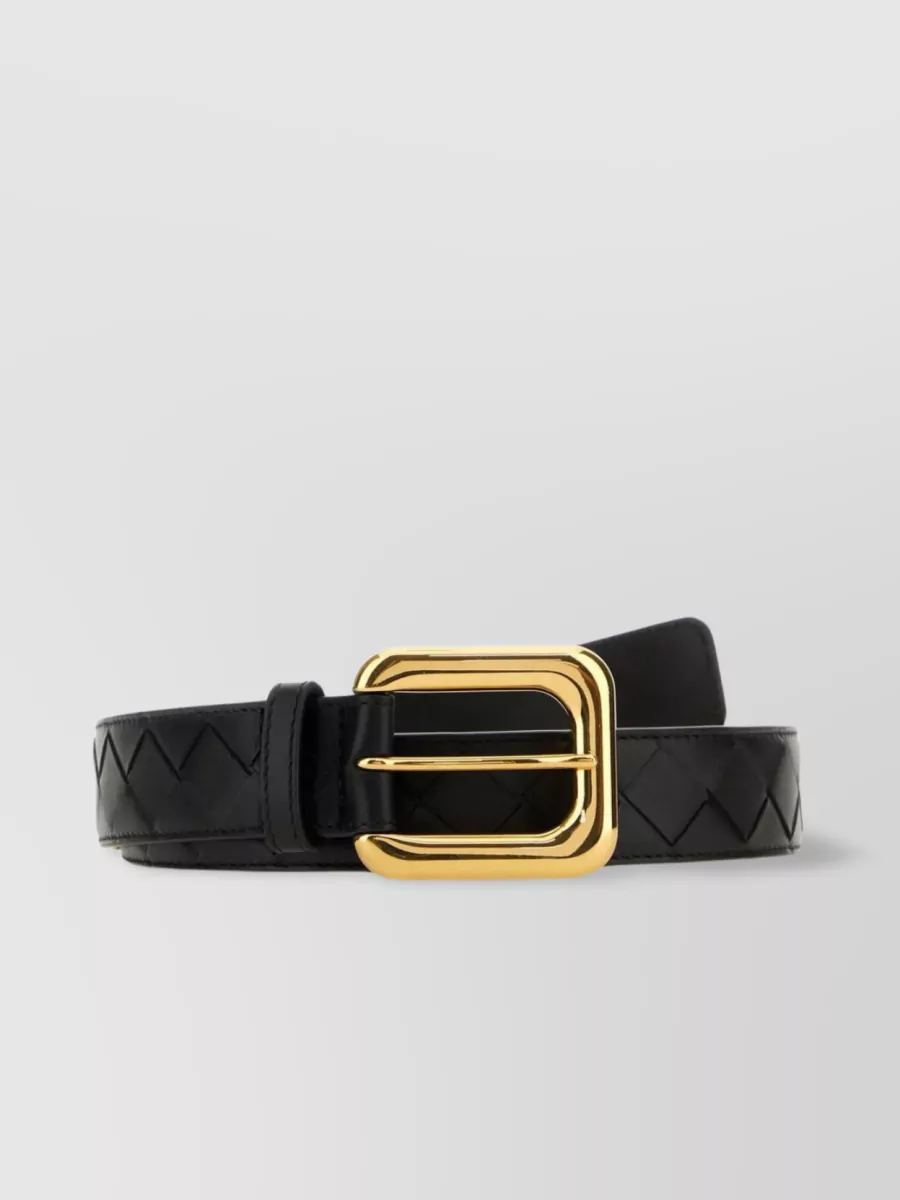 Shop Bottega Veneta Versatile Adjustable Leather Belt In Black