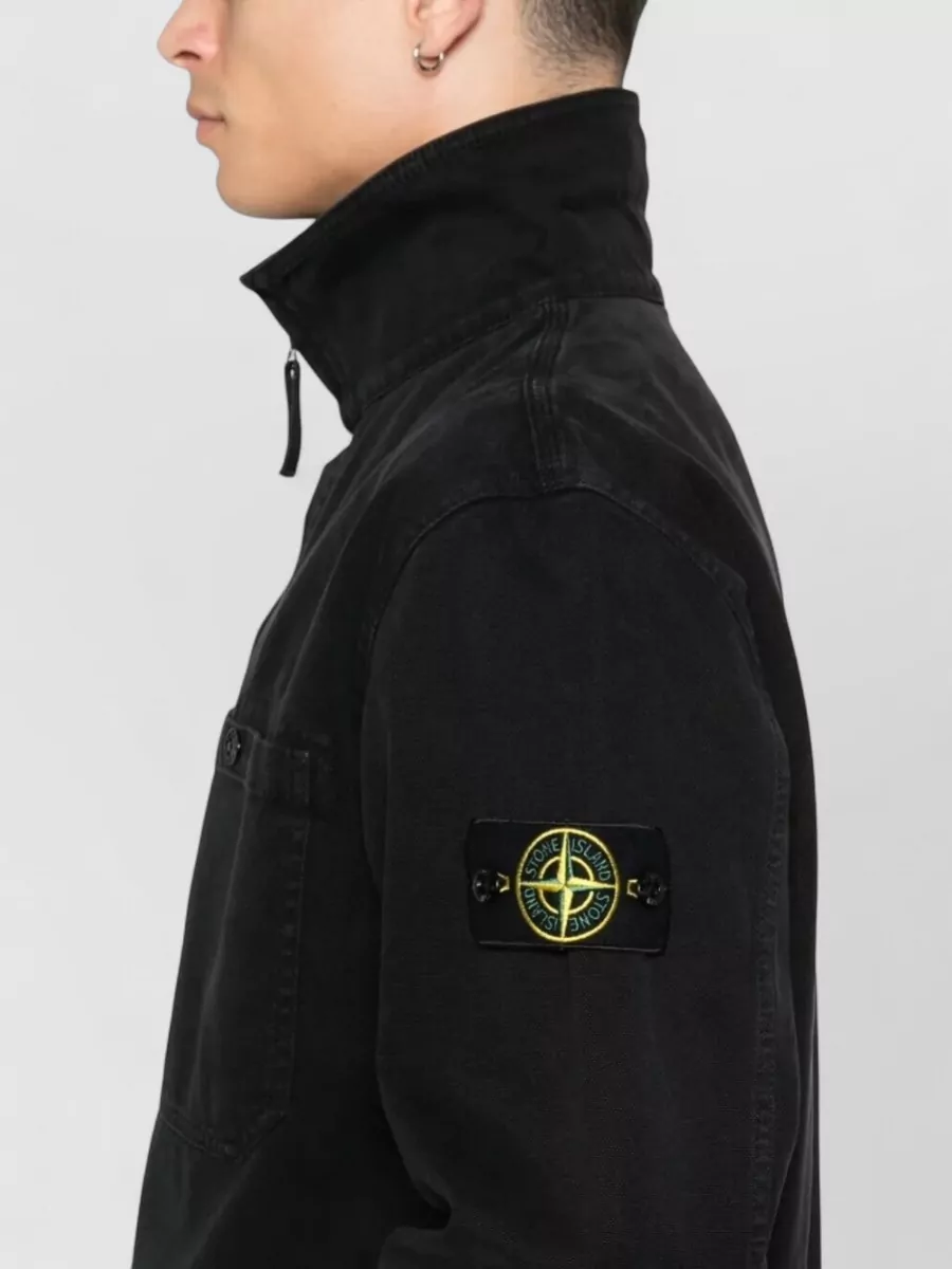 Stone Island Comfort-Fit Cotton Zip Shirt Jacket