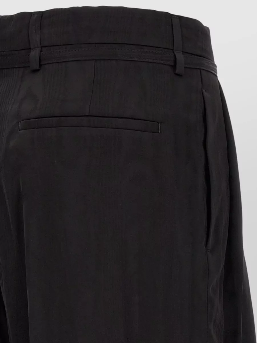 Dries Van Noten High-Rise Pleated Wide-Leg Tailored Trousers
