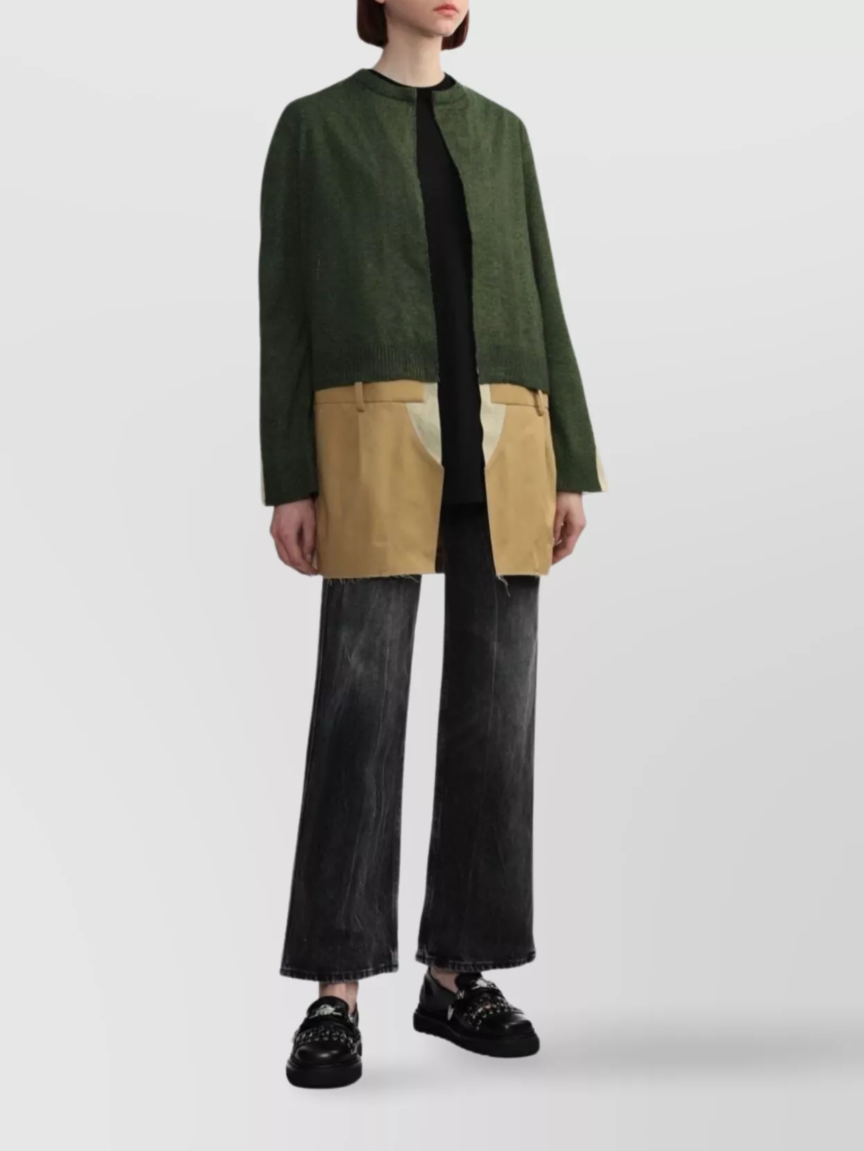 Haikure Winona Wide Leg Trousers With Faded Wash