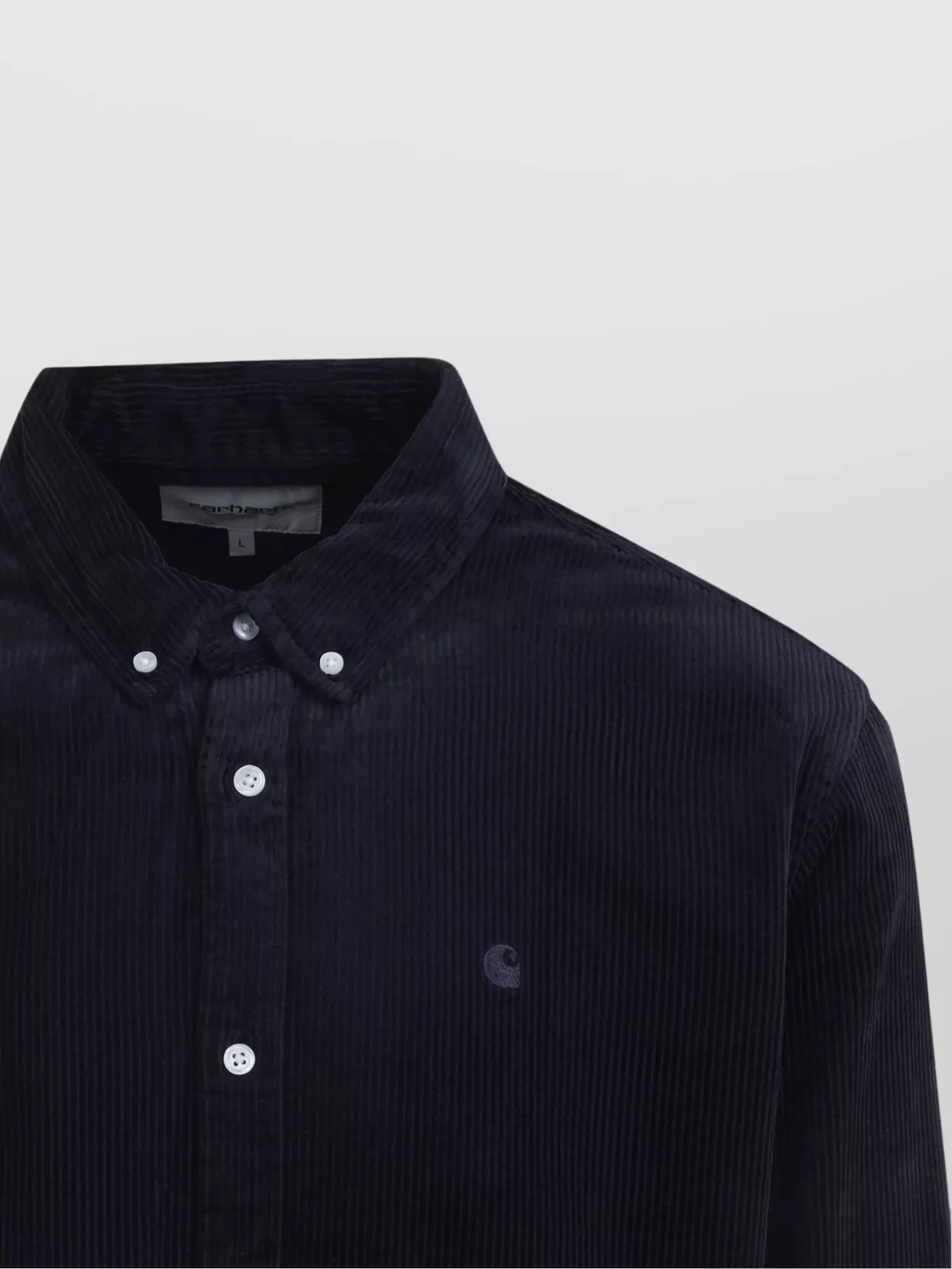 Carhartt Wip Long Sleeve Corduroy Shirt With Button Collar