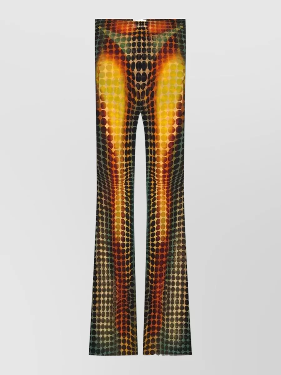 Jean Paul Gaultier Reedition High Waist Flare Trousers Stretch